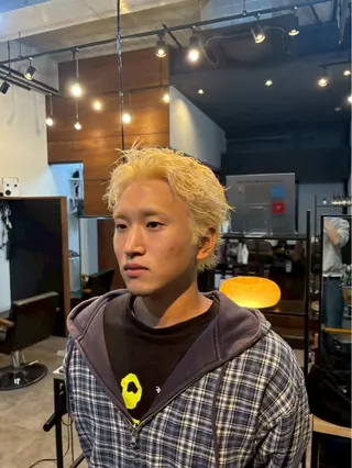 カラー パーマ メンズ IRIE HAIR DESIGN所属・ホンマハルヤ/ パーマ・カラー💈のヘアスタイル