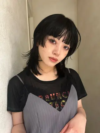 ミディアム カラー Sora/レイヤー/ 似合わせカラー🤎のヘアスタイル