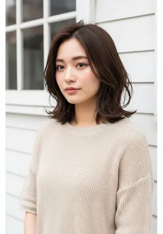 ミディアム 🫧似合わせショート ゴヤ🫧のヘアスタイル