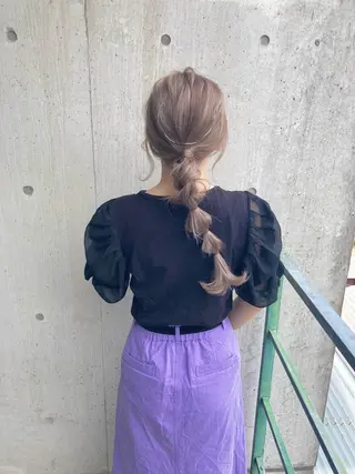 ロング 梅山 美侑のヘアスタイル