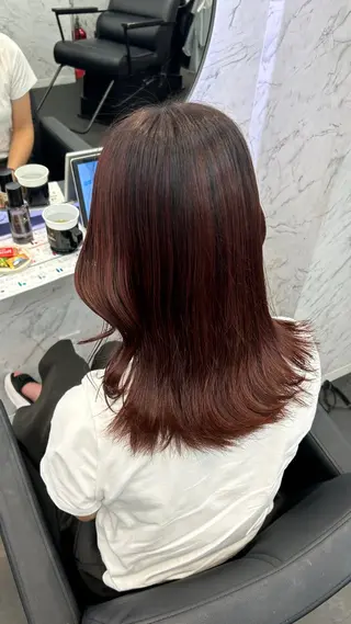 ミディアム 韓国艶カラー 🇰🇷💎MIUのヘアスタイル