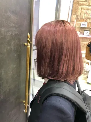 ショート カラー ヘアアレンジ チャンモリパーマ/韓 国/Minami🦋のヘアスタイル