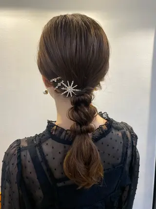 ミディアム ヘアアレンジ 石垣廣乃 /Hironoのヘアスタイル