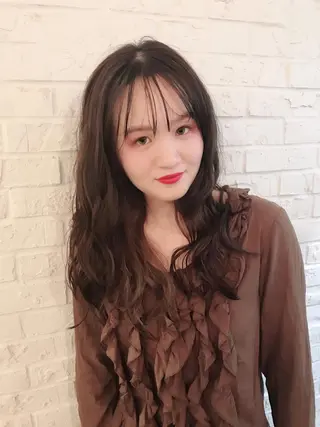 セミロング カラー パーマ ヘアアレンジ 🐮牛島 一貴🐮のヘアスタイル