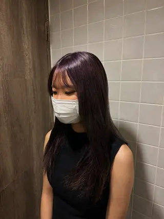 ロング カラー ULu. Manamiのヘアスタイル