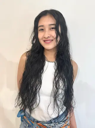 ロング パーマ Lino hair design 千葉店【リノヘアデザイン】所属・Lino CHIKARA✂︎のヘアスタイル