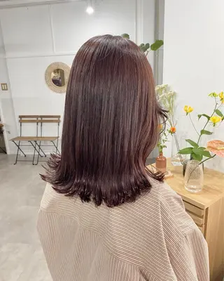 ミディアム カラー ヘアアレンジ ume所属・ひなの .のその他イメージ