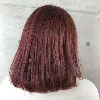 セミロング カラー nagisa /縮毛矯正のヘアスタイル