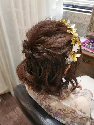 ミディアム ヘアアレンジ グランアイ𑁍 船橋北口店菊間の眉毛・アイブロウイメージ