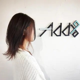 セミロング カラー ヘアアレンジ Add9 柳田健登のヘアスタイル