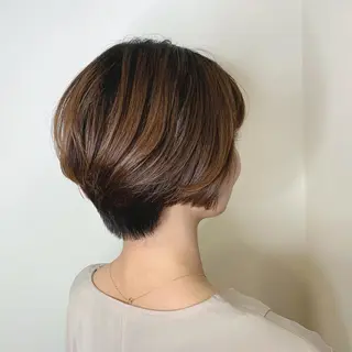 ショート ボブウルフ／ボブ Satsuki【名駅のヘアスタイル