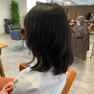 ミディアム パーマ 松本 直也のヘアスタイル