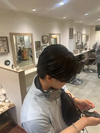 ショート メンズ Lamp所属・🌀メンズパーマ🌀 🐏丸山祐宇🐏のヘアスタイル