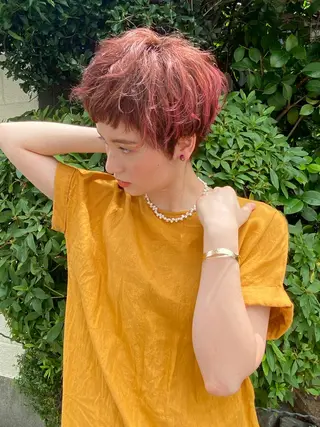 ショート カラー 透明感カラーブリーチ 🌼シゲモトアヤ🌼のヘアスタイル