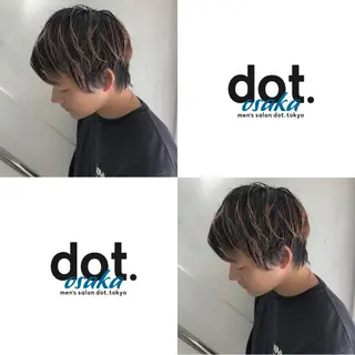 ショート カラー メンズ CLUTCH天王寺 西藤遥河のヘアスタイル