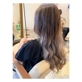 ロング カラー 菊池大一 溝の口パーマのヘアスタイル