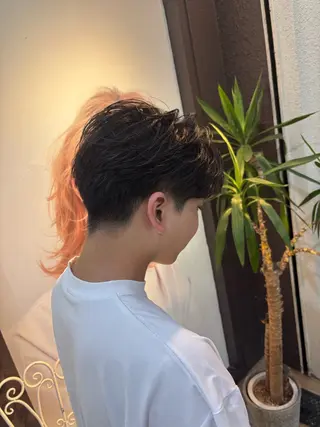 パーマ メンズ 河野 龍斗のヘアスタイル