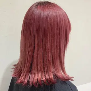 ミディアム カラー minami🪷 暖色カラーのヘアスタイル
