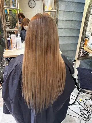 ロング カラー ‼️最新ハネエクステ 原宿のヘアスタイル