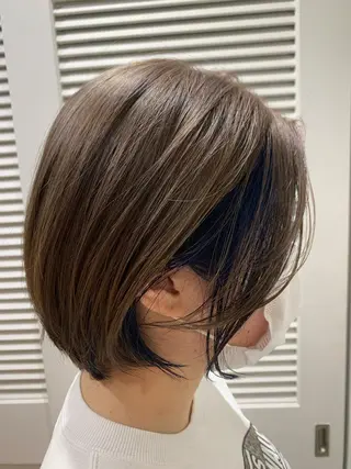ミディアム 渋谷ハイトーン/ デザインカラー阿部のヘアスタイル