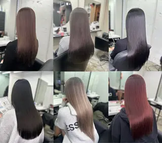 ロング カラー ヘアアレンジ 魅力引き出しヘア🐾 るくものヘアスタイル