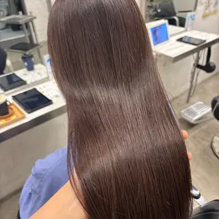 ロング カラー 髪質改善/縮毛矯正/ 暖色カラー🎀🪞のヘアスタイル