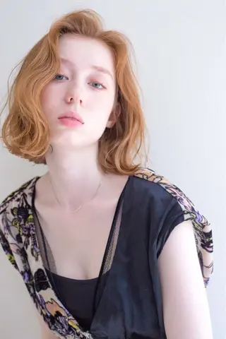 ミディアム パーマ 韓国🇰🇷ヘア/艶 カラー/Shinのヘアスタイル