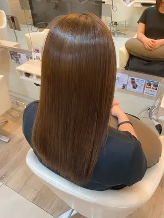 セミロング パーマ 💎髪質改善💎艶髪 💎ブリーチ💎津村のヘアスタイル