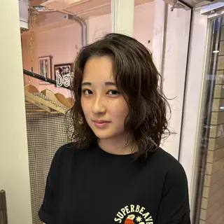 ミディアム パーマ kaito パーマ募集！🔵のヘアスタイル