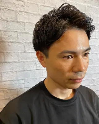 ショート パーマ 銀座マツナガ新宿野村ビル店所属・メンズカットなら 桃井大輔のヘアスタイル