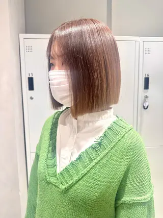 ショート カラー 似合わせ小顔ショート /akane🐰♥️のヘアスタイル