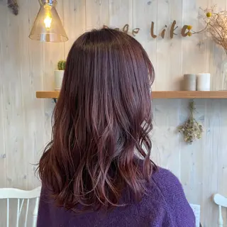 ミディアム カラー 透明感カラー/ 寺田千雅子のヘアスタイル