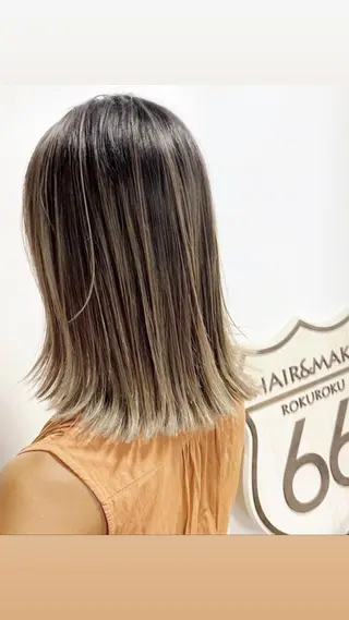 ミディアム カラー ✨韓国/外国人風✨ 江原巧のヘアスタイル