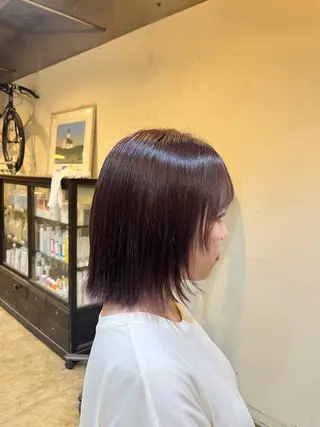 カラー パーマ 松原 樹里のヘアスタイル