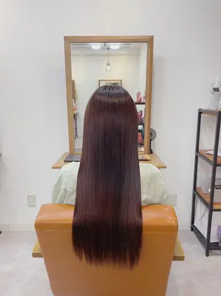 ロング モデル募集中lore 中村かれんのヘアスタイル