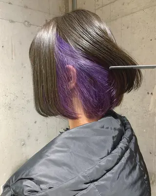 ショート カラー ヤマグチ リョウのヘアスタイル