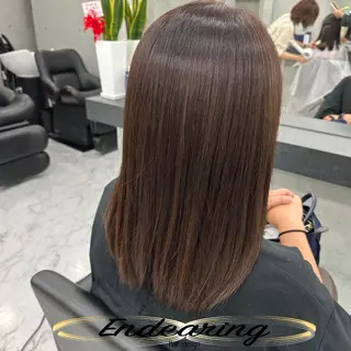 ミディアム 柳田 怜那のヘアスタイル