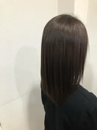 セミロング カラー 福岡 舞のヘアスタイル