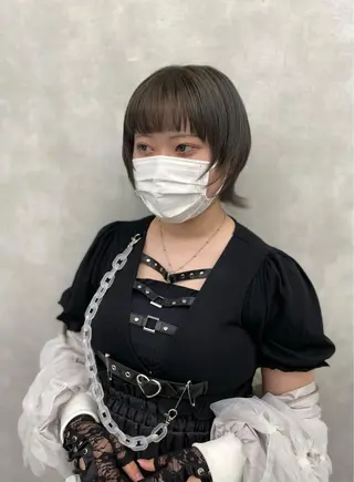 セミロング カラー レイヤー/艶カラー /韓国ヘア/高松のヘアスタイル