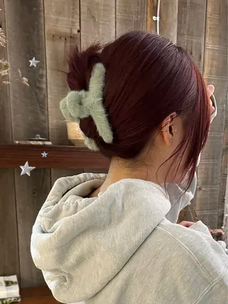 ミディアム カラー 暖色カラー/レイヤー 🌙 オノユリカのヘアスタイル