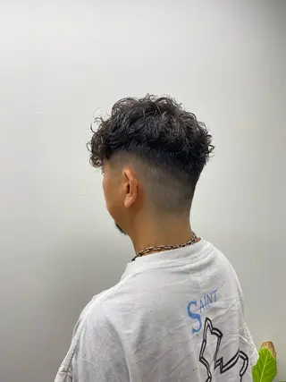 パーマ メンズ 小川 凜華のヘアスタイル