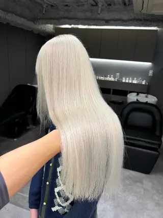 セミロング カラー 名古屋/デザイン/ ブリーチ/松井亮磨のヘアスタイル