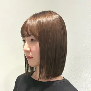 ミディアム 艶カラー/アレンジ 田上素直のヘアスタイル