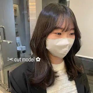 ミディアム 𝙢𝙞𝙮𝙪🎀 girly hairのヘアスタイル