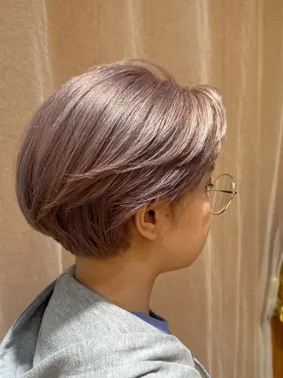 ショート カラー 似合わせカット /パーマ岡本淳平のヘアスタイル