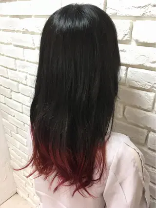 ロング カラー 江幡 渉のヘアスタイル