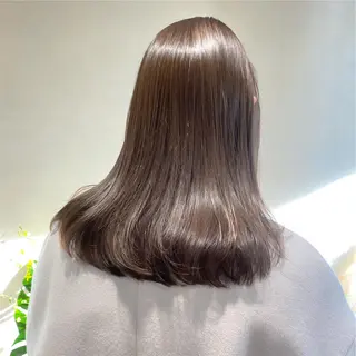 ロング カラー cie所属・ボブ/ミニボブ 透明感カラーkadoのヘアスタイル
