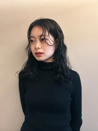 ミディアム パーマ tete nico所属・似合わせ/ヘアカラー nanami🌸のヘアスタイル