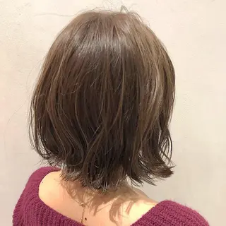 ミディアム カラー 松永 果菜のヘアスタイル