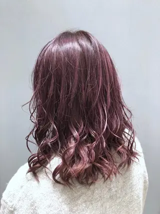ミディアム カラー 🌈ぷる艶カラー🌈 髪質改善👑柳沼尚貴のヘアスタイル